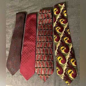 Brooks Brothers Elegant Red and Yellow Ties Collection
